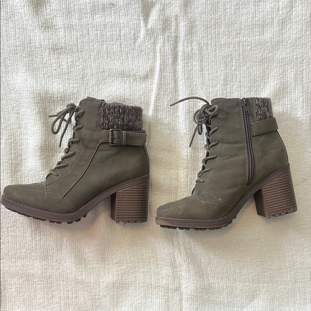 Stylish Olive Ankle Boots for Women
